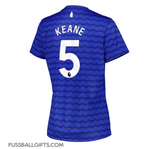 Everton Michael Keane #5 Fußballbekleidung Heimtrikot Damen 2025-26 Kurzarm